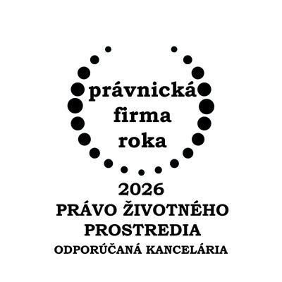 Právnická firma roka 2026 - Právo životného prostredia
